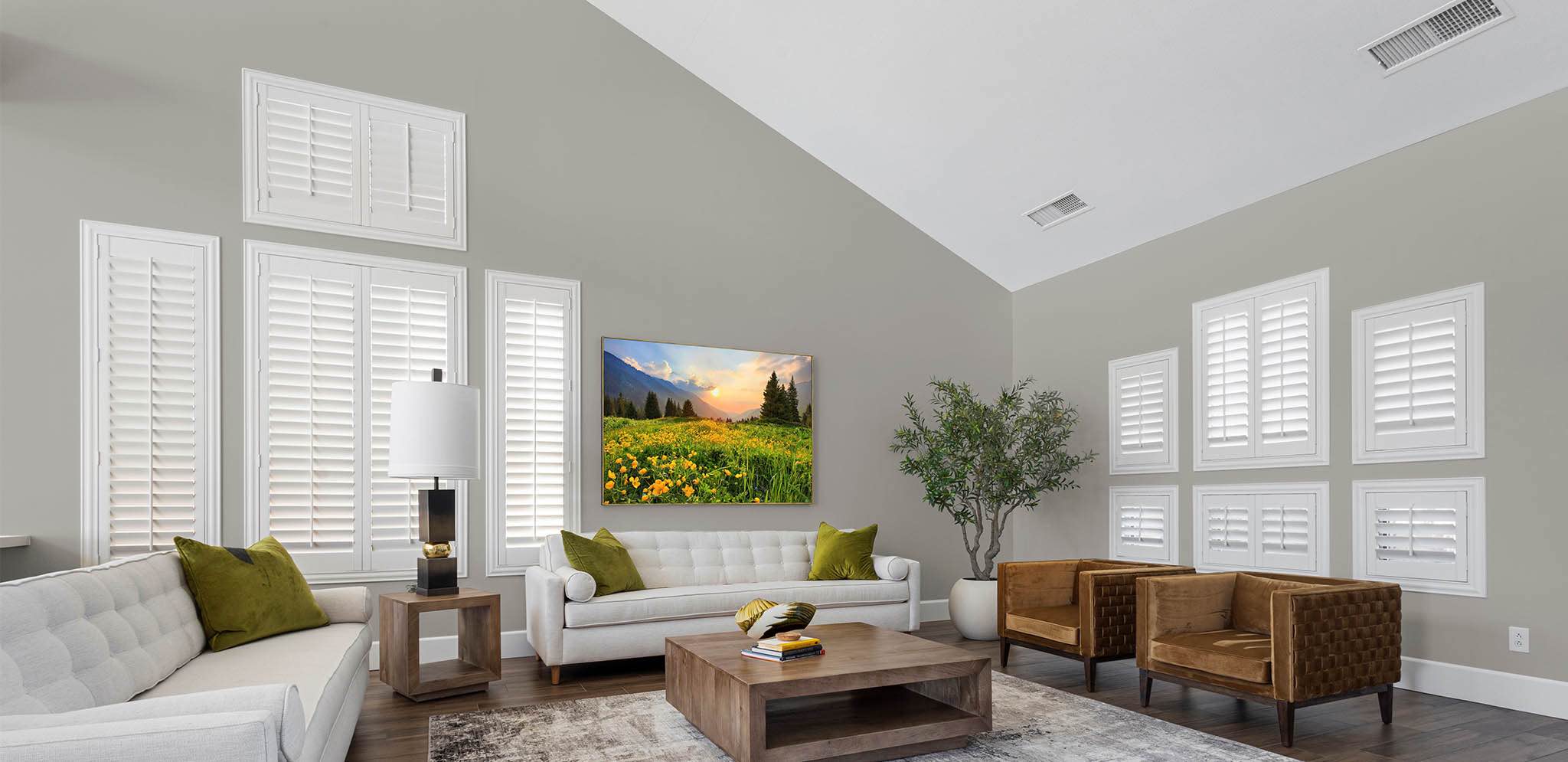 Shutters in a Atlanta living room