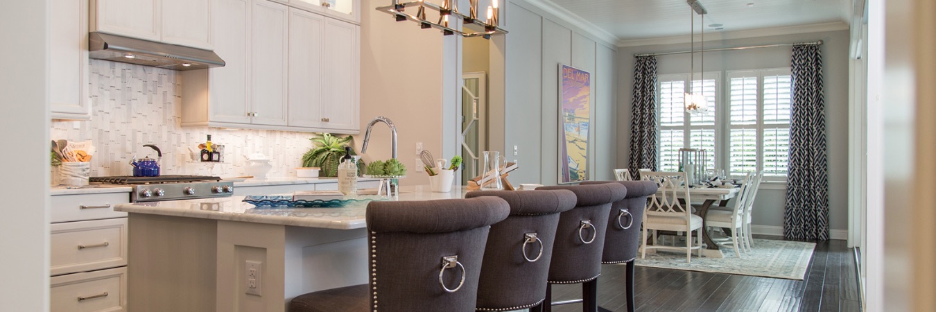 Kitchen with Polywood plantation shutters