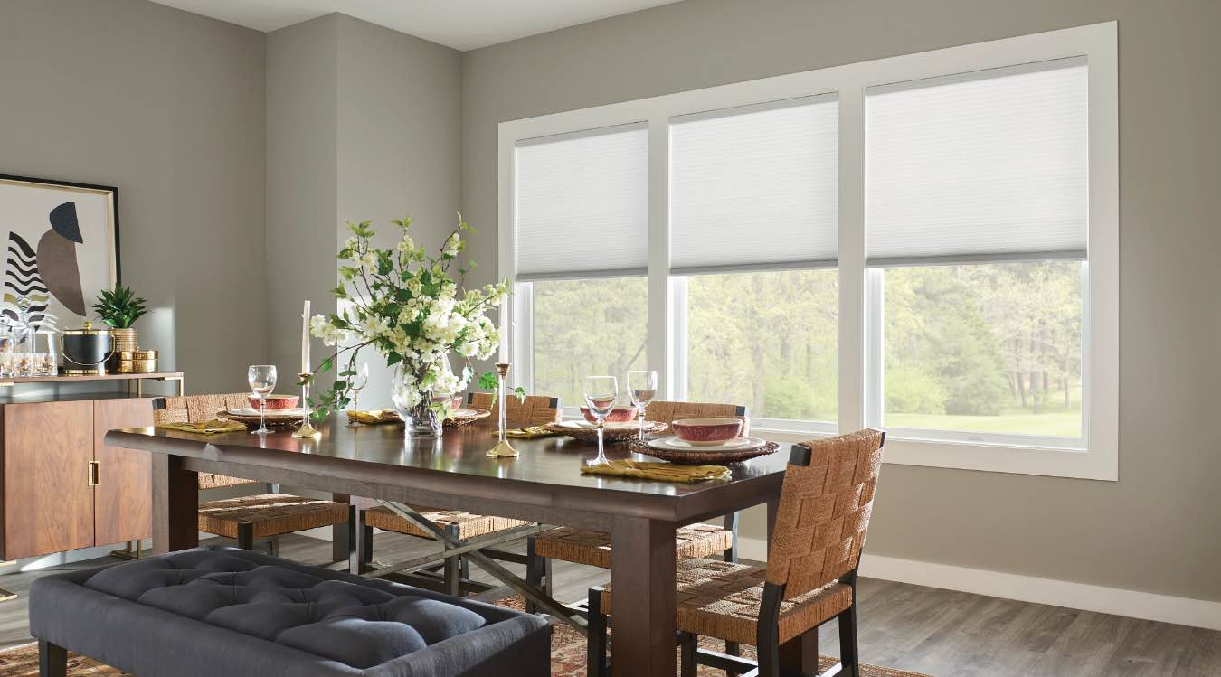 Cell shades in Atlanta kitchen