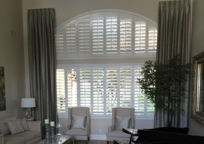 Arched Shutters In Atlanta Sunburst Shutters Atlanta Ga