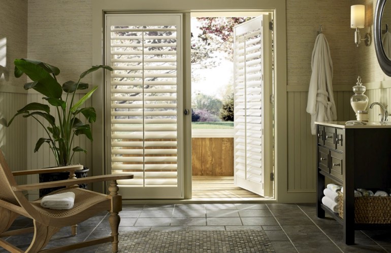 French Door Shutters In Atlanta Sunburst Shutters Atlanta Ga