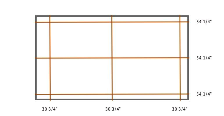 Atlanta interior shutter measurement diagram