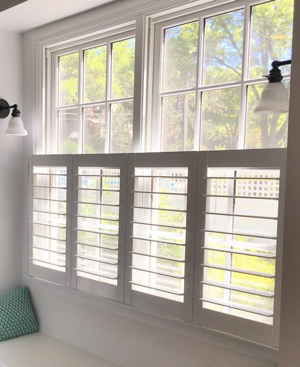 Faux wood cafe shutters Atlanta faux wood cafe shutters